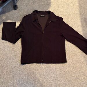 Briggs New York Women's Black Zip Up Jacket